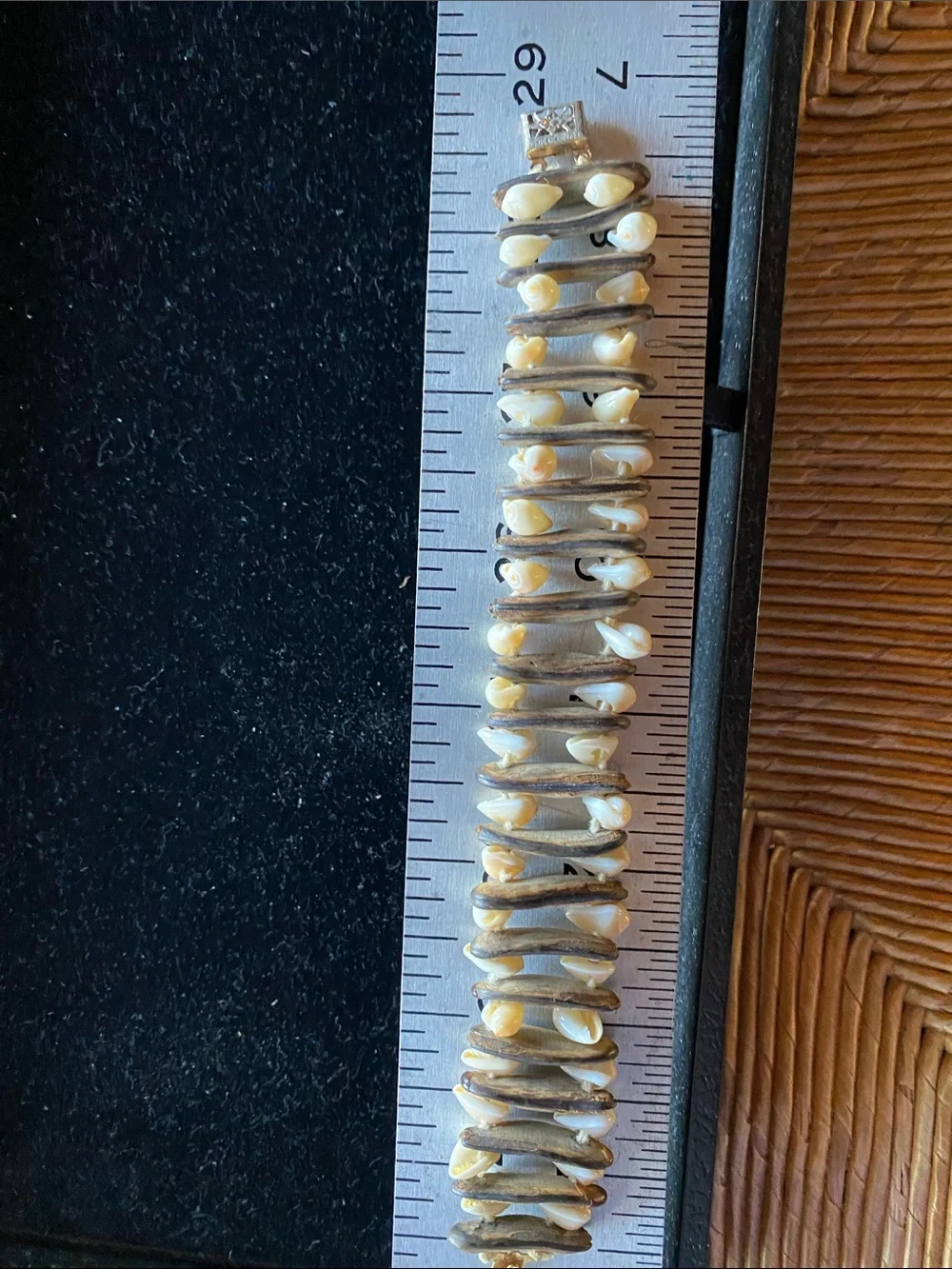 Freshwater seashells Multi-Row Bracelet - White